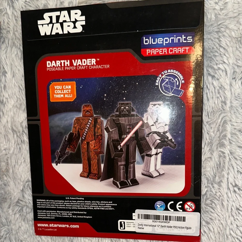 Star Wars Blueprints Paper Craft Set - Chewbacca‎ and Darth Vader